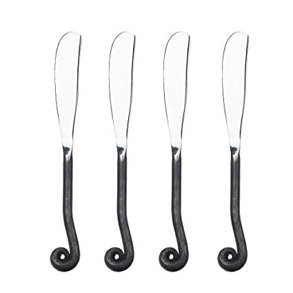 Gourmet Settings Treble Clef Stainless Steel Spreaders. Set of 4.