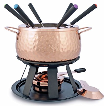 Swissmar F66915 11-Piece Biel Meat Fondue Set, Copper