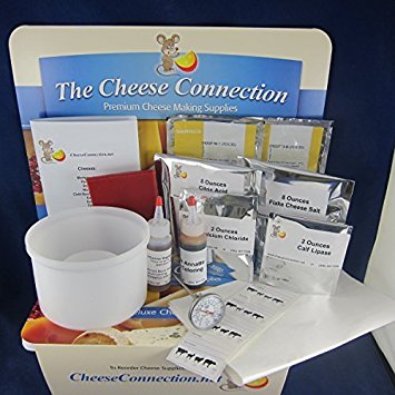 Super Deluxe Semi-Hard and Hard Cheese Kit w/Red Cheese Wax