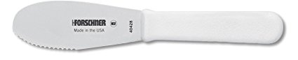 Victorinox Sandwich Spreader 3-1/2-Inch Wavy Edge Blade, White Poly Handle