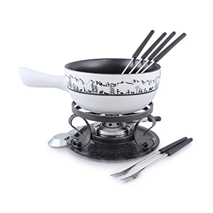 Swissmar Heidi 9 Piece Cheese Fondue Set