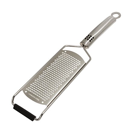 Cheese Grater and Citrus Zester with Fine Blade by CuisineFx. For Professional Grade Kitchen, Made of Premium Stainless Steel, Dishwasher Safe. Unleash Those Locked-In, Exquisite Flavors!