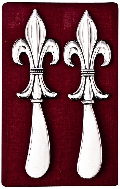 Thirstystone N173 Cheese Spreaders, Fleur de Lis