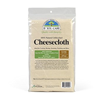 IF YOU CARE 72x36-Inch Cheesecloth, Unbleached, 2 Square Yards, 1 Count