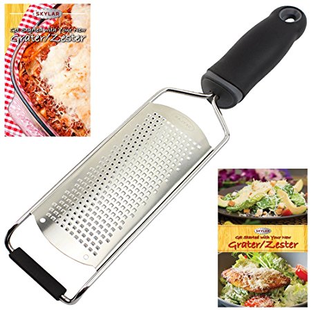 ProChef Fine Cheese Grater, Ginger Grater & Lemon Zester, Micro Blade Cover & Recipe eBook by Skylar