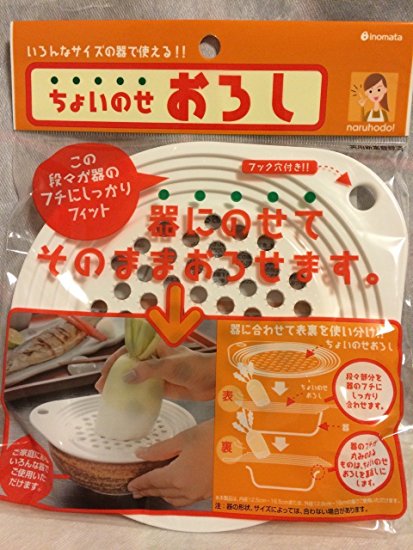 Inomata White Mini Plastic Grater