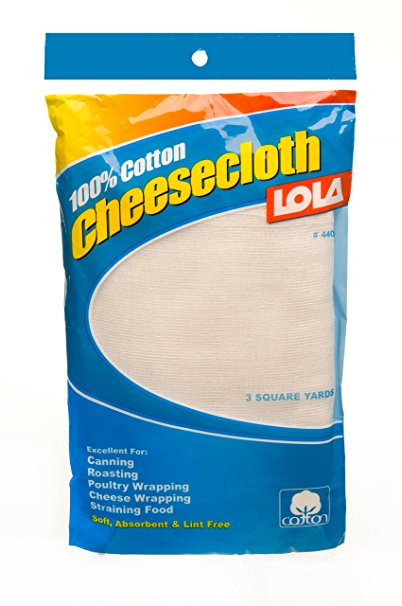 Lola 440 100-Percent Cotton Cheesecloth, 3 Square Yard, 6-Pack