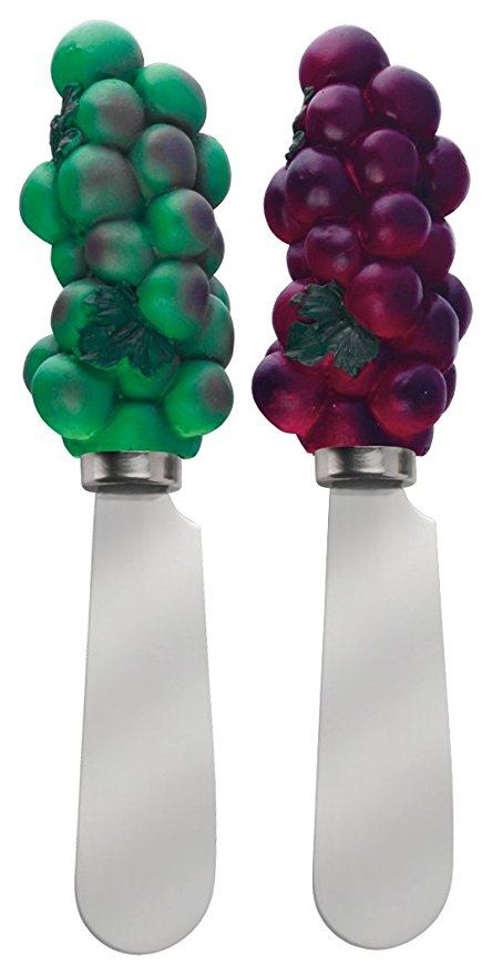 Boston International Napa Spreaders, Green/Purple, Set of 2