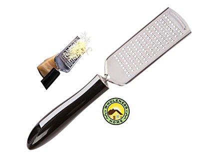 Grip Hand Held Parmesan Cheese Grater – Works with All Hard Cheeses, Lemon and Chocolate by Wholeness Home