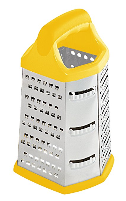 Home Basics 6 Sided Cheese Grater (Yellow)