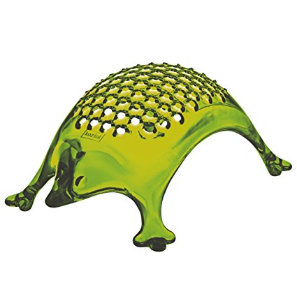 koziol KASIMIR Hedgehog Cheese Grater, transparent olive green