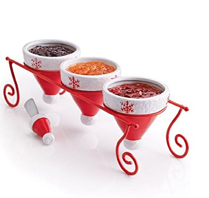 NEW Avon Santa Hat Condiment Set with Spreader